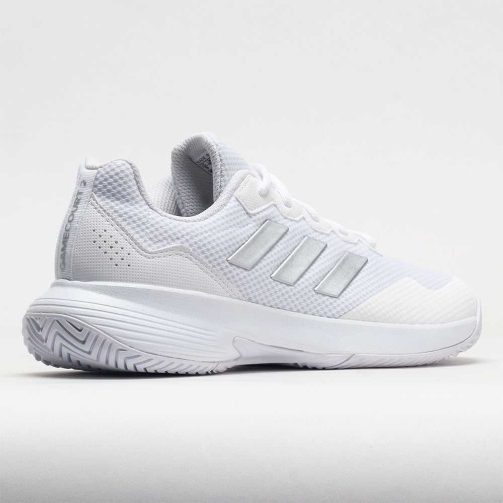 adidas GameCourt Women's White/Silver Metallic/White