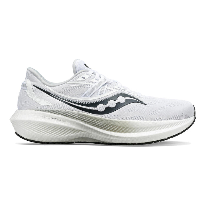 Women's Saucony Triumph 20, White/Black, 8.5 B Medium