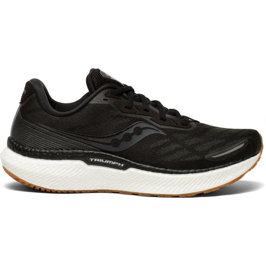 Women's Saucony Triumph 19, Black/Gum, 10 B Medium
